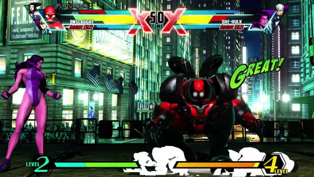 Juri, Onslaught, Ken vs Dante, She Hulk, Iron Fist – Ultimate Marvel vs ...